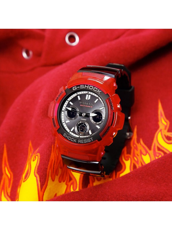 фото Мужские наручные часы Casio G-Shock AWG-M100SRB-4A