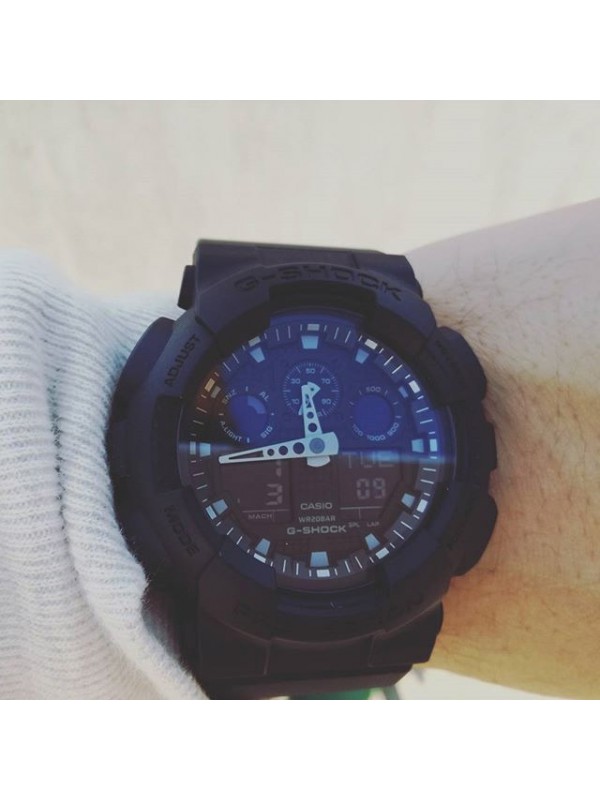 фото Мужские наручные часы Casio G-Shock GA-100BBN-1A