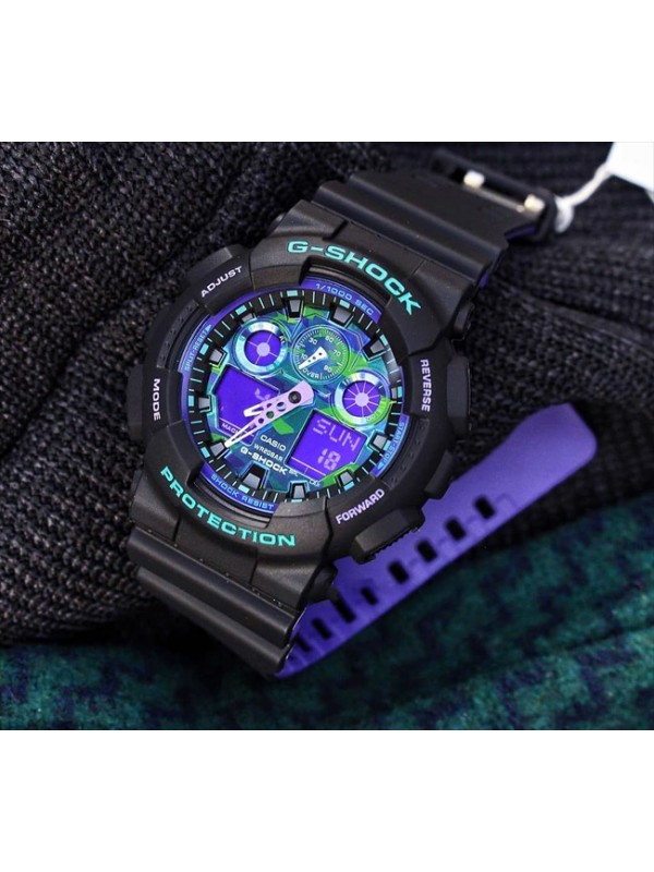 фото Мужские наручные часы Casio G-Shock GA-100BL-1A