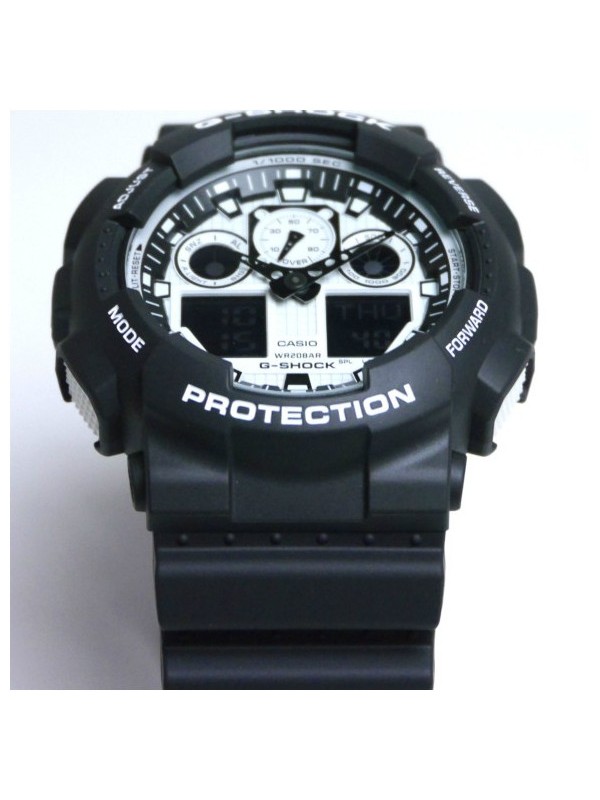 фото Мужские наручные часы Casio G-Shock GA-100BW-1A