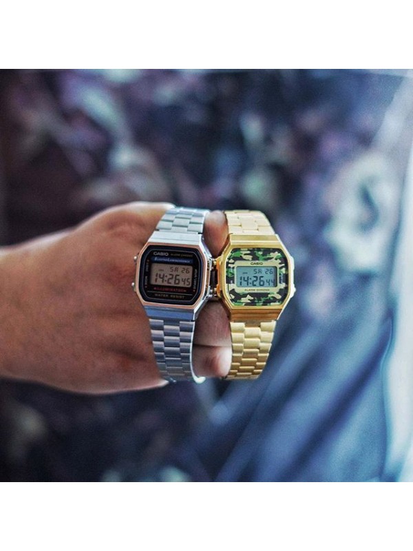 фото Мужские наручные часы Casio Vintage A168WEGC-3D