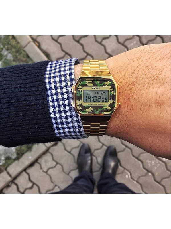 фото Мужские наручные часы Casio Vintage A168WEGC-3D