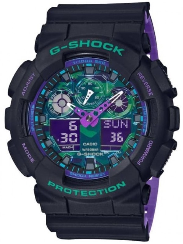 фото Мужские наручные часы Casio G-Shock GA-100BL-1A