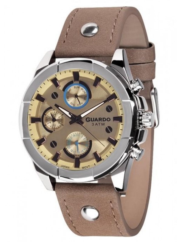 фото Мужские наручные часы GUARDO Premium 10281-3 жёлтый