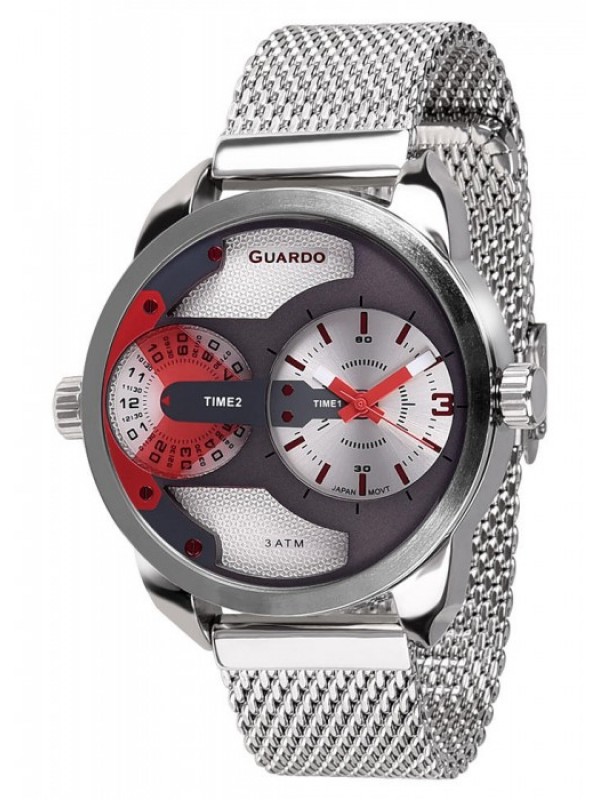 фото Мужские наручные часы GUARDO Premium 10538-2 сталь
