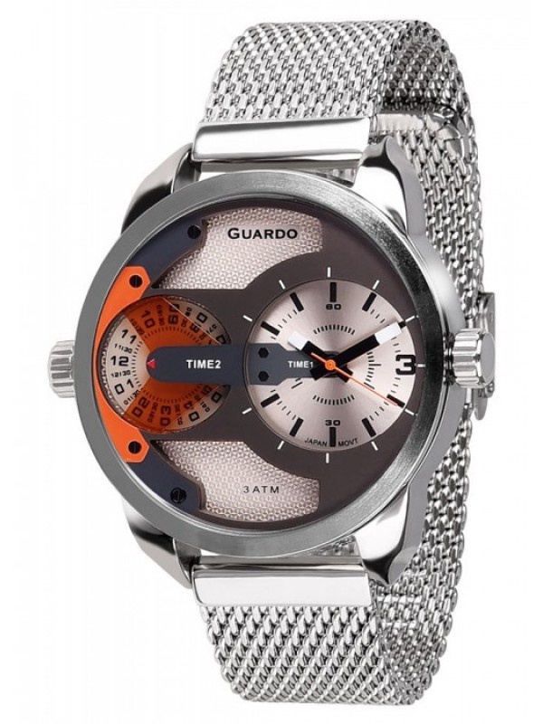 фото Мужские наручные часы GUARDO Premium 10538-4 сталь