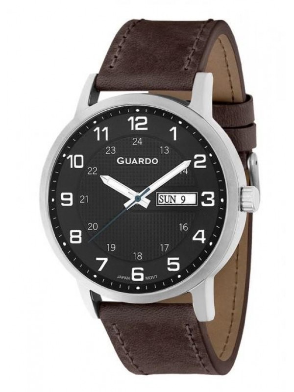 фото Мужские наручные часы GUARDO Premium 10656-1 коричневый