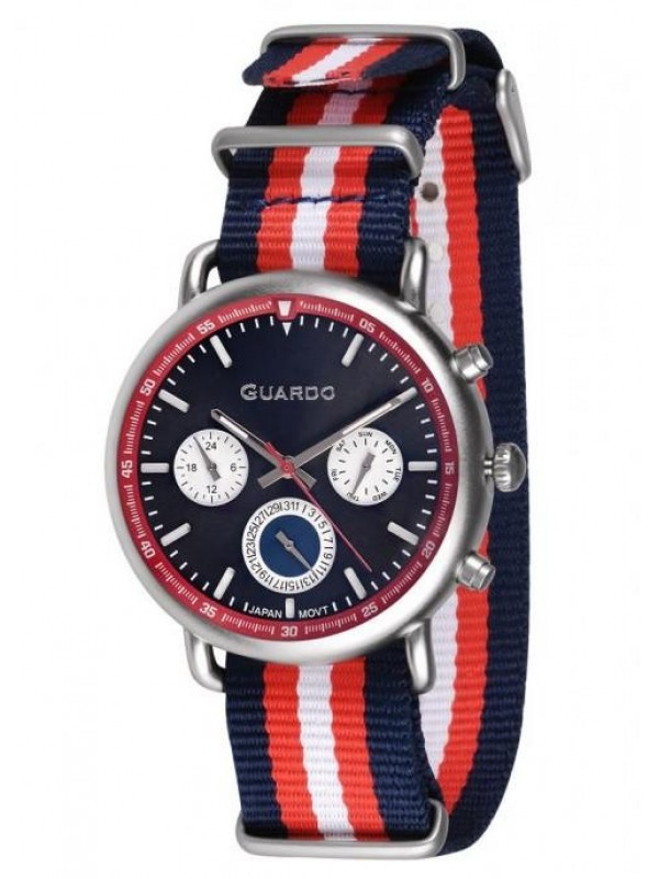 фото Мужские наручные часы GUARDO Premium 11146-2 тёмно-синий