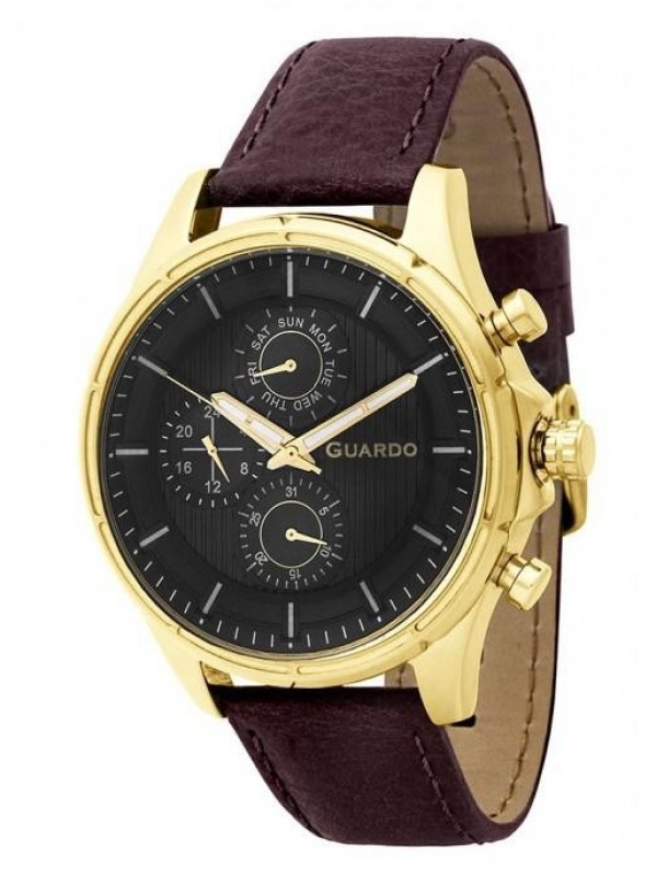 фото Мужские наручные часы GUARDO Premium 11173-9 коричневый