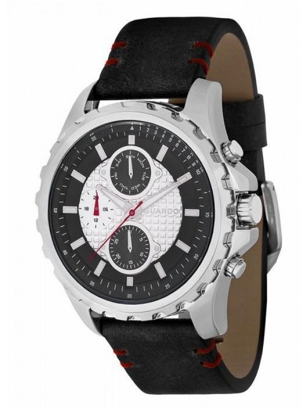фото Мужские наручные часы GUARDO Premium 11252-1 чёрный+сталь