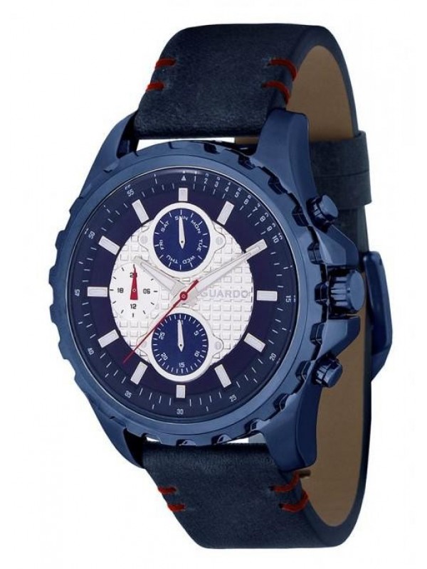 фото Мужские наручные часы GUARDO Premium 11252-6 синий+сталь