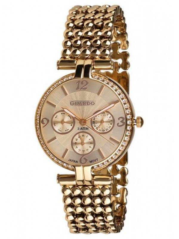 фото Женские наручные часы GUARDO Premium 11378-3 золотой