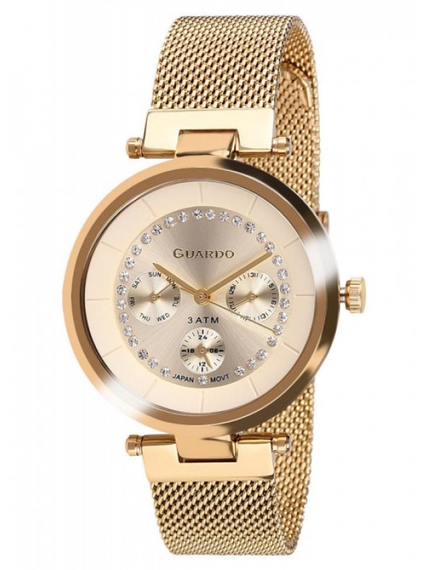 фото Женские наручные часы GUARDO Premium 11405-3 бежевый