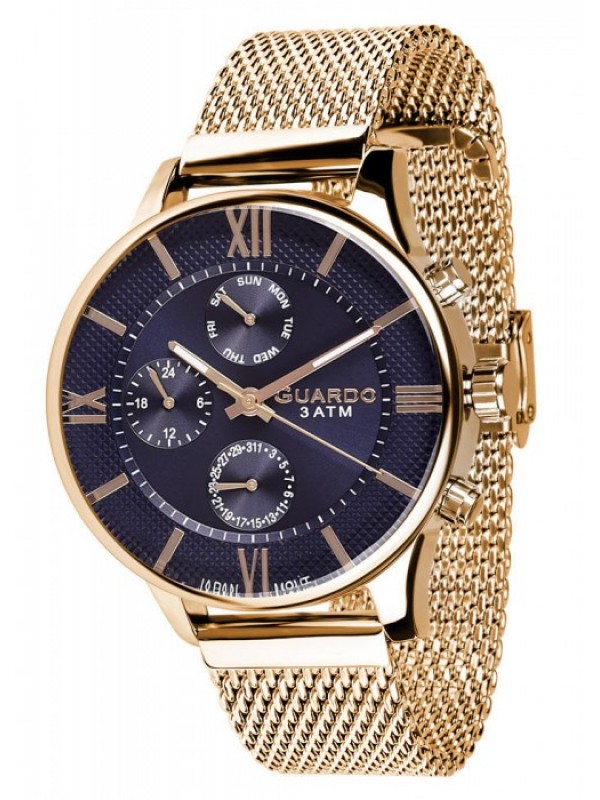 фото Мужские наручные часы GUARDO Premium 11419-5 тёмно-синий