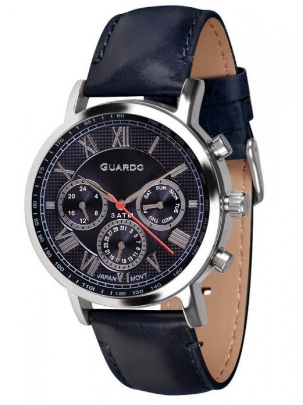 фото Мужские наручные часы GUARDO Premium 11450-2 тёмно-синий