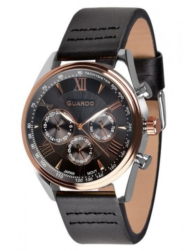 фото Мужские наручные часы GUARDO Premium 11451-6 чёрный