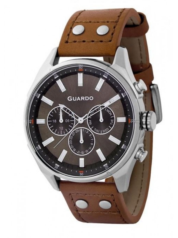 фото Мужские наручные часы GUARDO Premium 11453-2 коричневый
