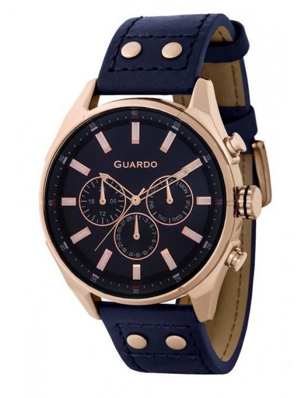 фото Мужские наручные часы GUARDO Premium 11453-5 тёмно-синий