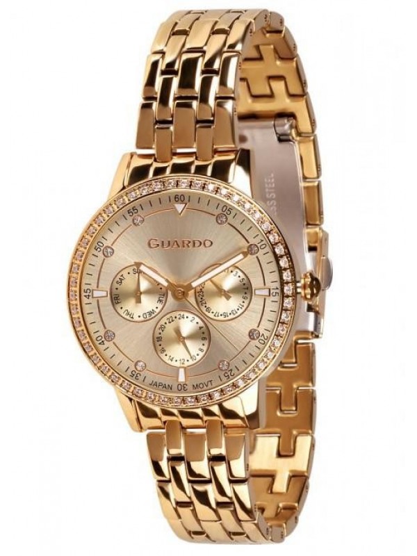 фото Женские наручные часы GUARDO Premium 11461-4 золотой