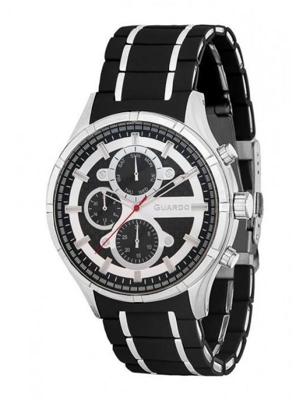 фото Мужские наручные часы GUARDO Premium 11531-1 чёрный+сталь