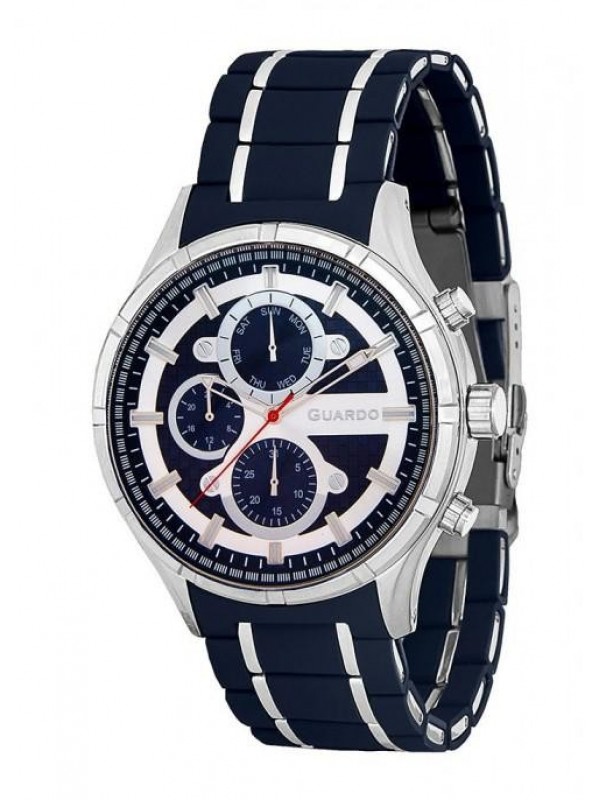 фото Мужские наручные часы GUARDO Premium 11531-2 синий+сталь