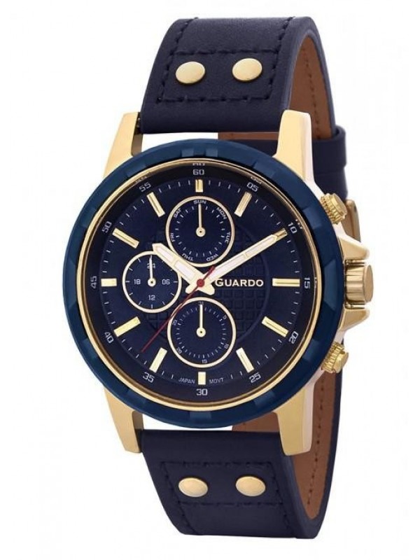 фото Мужские наручные часы GUARDO Premium 11611-5 тёмно-синий
