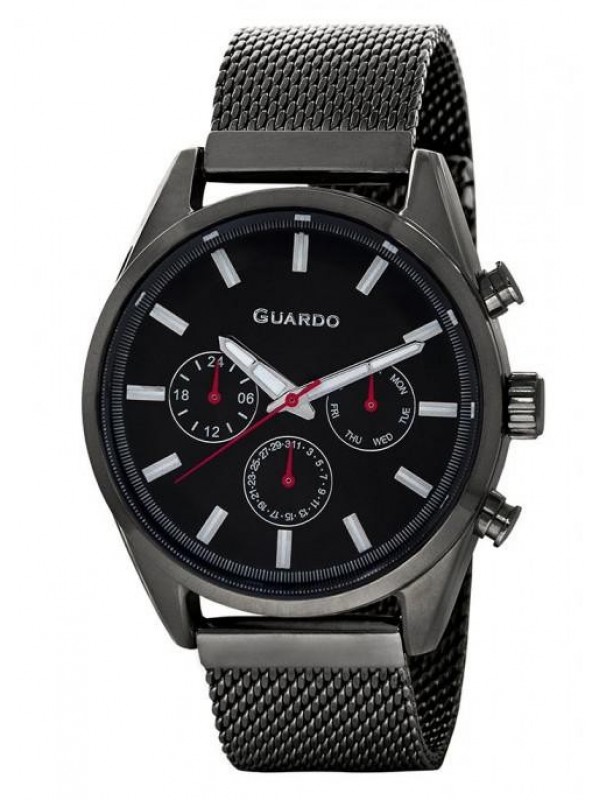 фото Мужские наручные часы GUARDO Premium 11661-6 чёрный