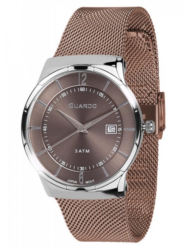 фото Мужские наручные часы GUARDO Premium 12016-1 коричневый