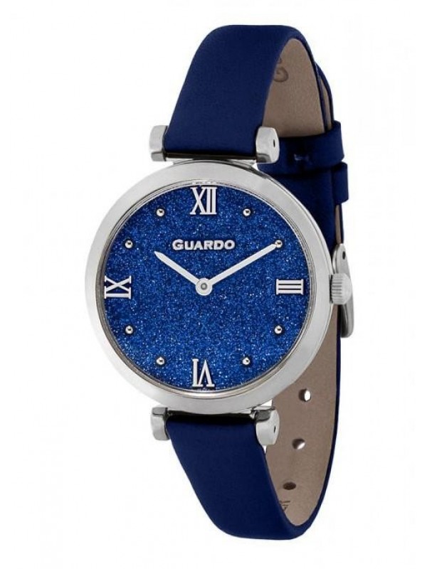 фото Женские наручные часы GUARDO Premium 12333-2 синие стразы