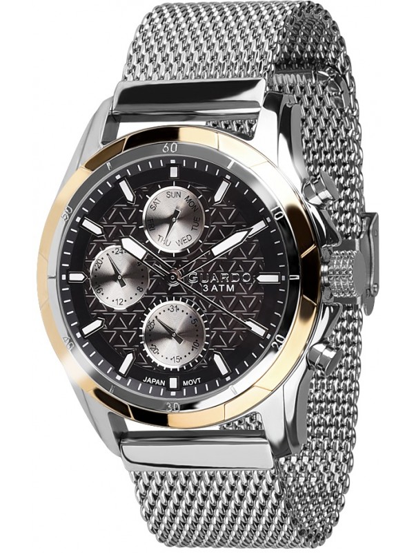 фото Мужские наручные часы GUARDO B01113.1.6 чёрный
