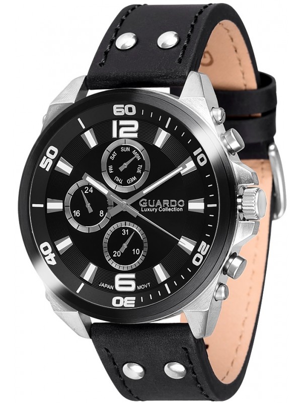 фото Мужские наручные часы GUARDO S01006-1.1.5 чёрный