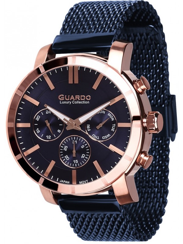 фото Мужские наручные часы GUARDO S01677.8 тёмно-синий