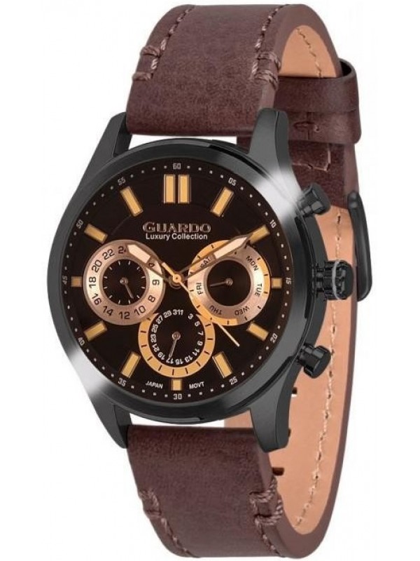 фото Мужские наручные часы GUARDO S1313.5 тёмно-коричневый