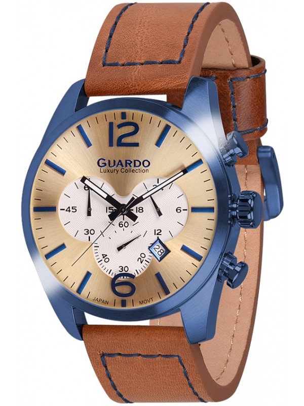 фото Мужские наручные часы GUARDO S1653.3 светло-коричневый