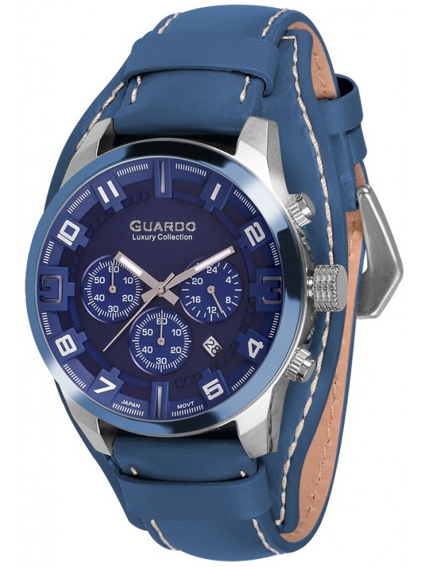 фото Мужские наручные часы GUARDO S1740.1.3 синий