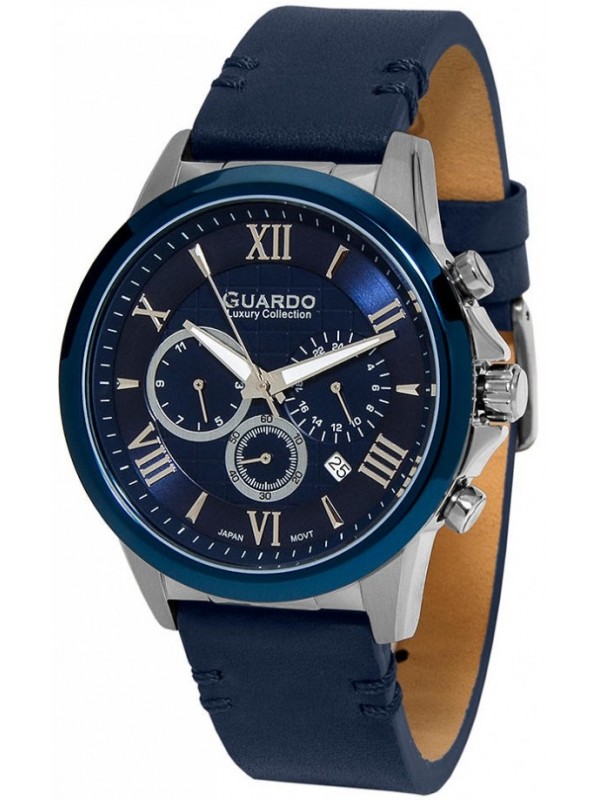 фото Мужские наручные часы GUARDO S1797-1.1.3 тёмно-синий