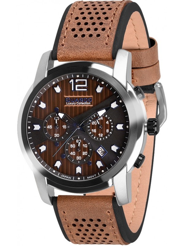 фото Мужские наручные часы GUARDO S1830.1.5 тёмно-коричневый