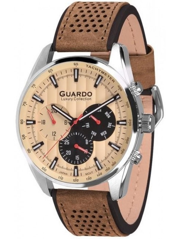 фото Мужские наручные часы GUARDO S1895.1 светло-коричневый