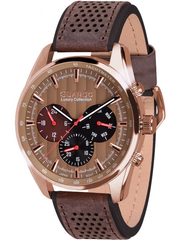 фото Мужские наручные часы GUARDO S1895.8 коричневый
