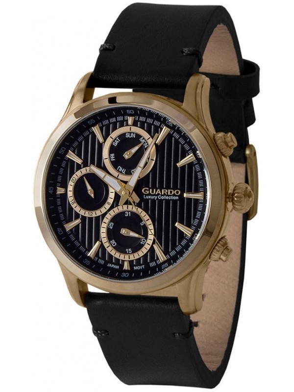 фото Мужские наручные часы GUARDO S2039-3.6 чёрный