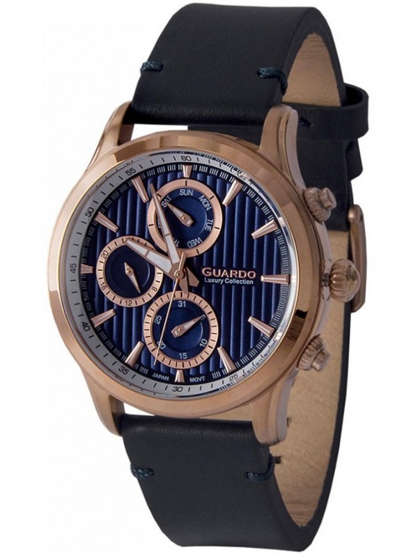 фото Мужские наручные часы GUARDO S2039-4.8 тёмно-синий