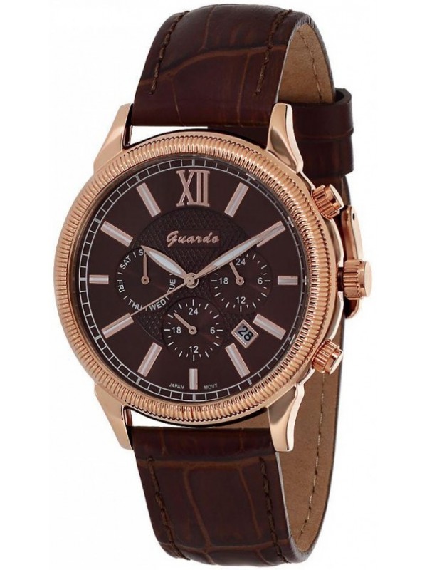 фото Мужские наручные часы GUARDO S3647.8 коричневый