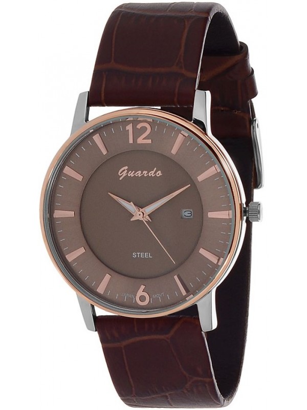 фото Мужские наручные часы GUARDO S9306.1.8 коричневый
