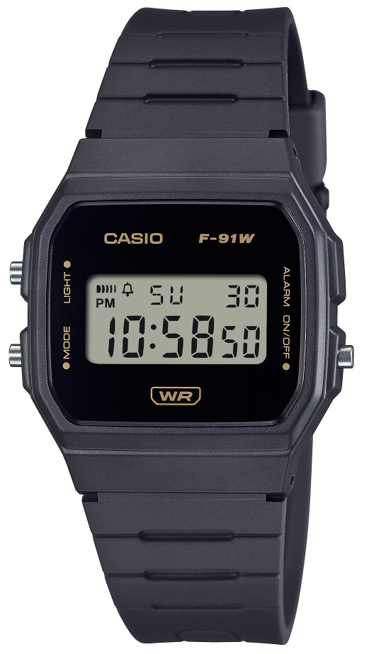 Casio Orologio Vintage f-91w con illuminazione Display e Allarme Giorn